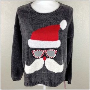 Xhilaration Santa Sweater Ugly Christmas Holiday